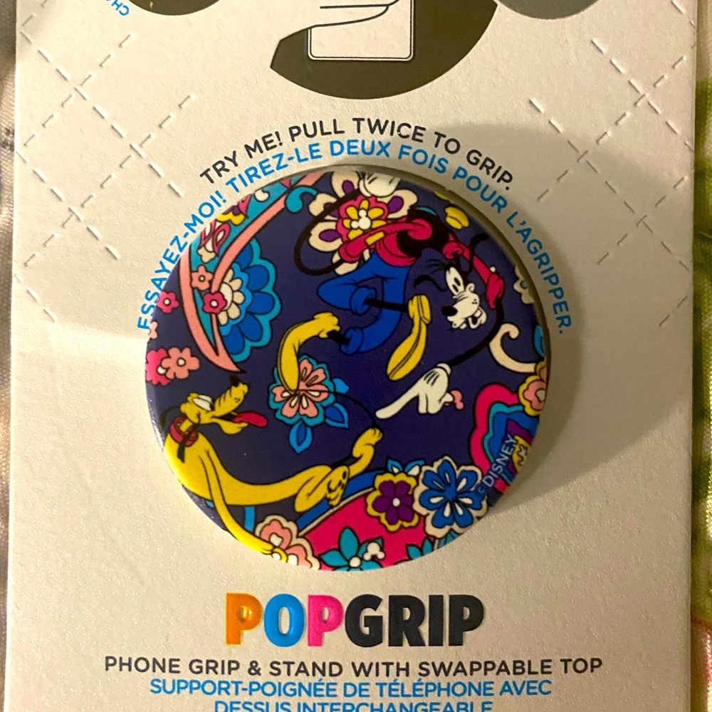 Very Bradley Goofy Pluto Disney parks pop socket